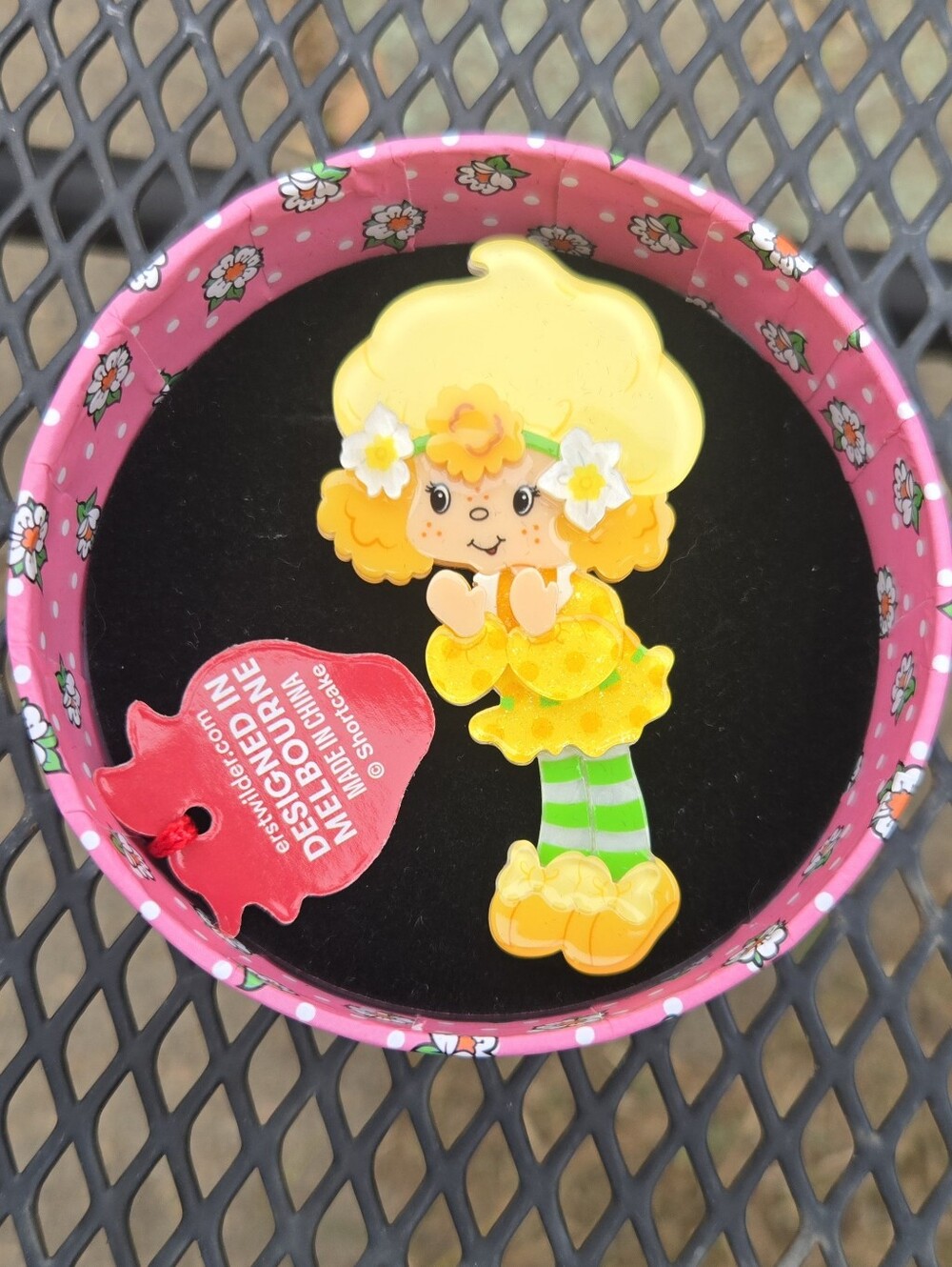 Erstwilder Strawberry Shortcake Lemon Meringue Brooche NIB HTF